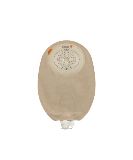 Bilde av Novalife 1-dels urostomi flat flerkammerpose 15–55 × 70 mm beige